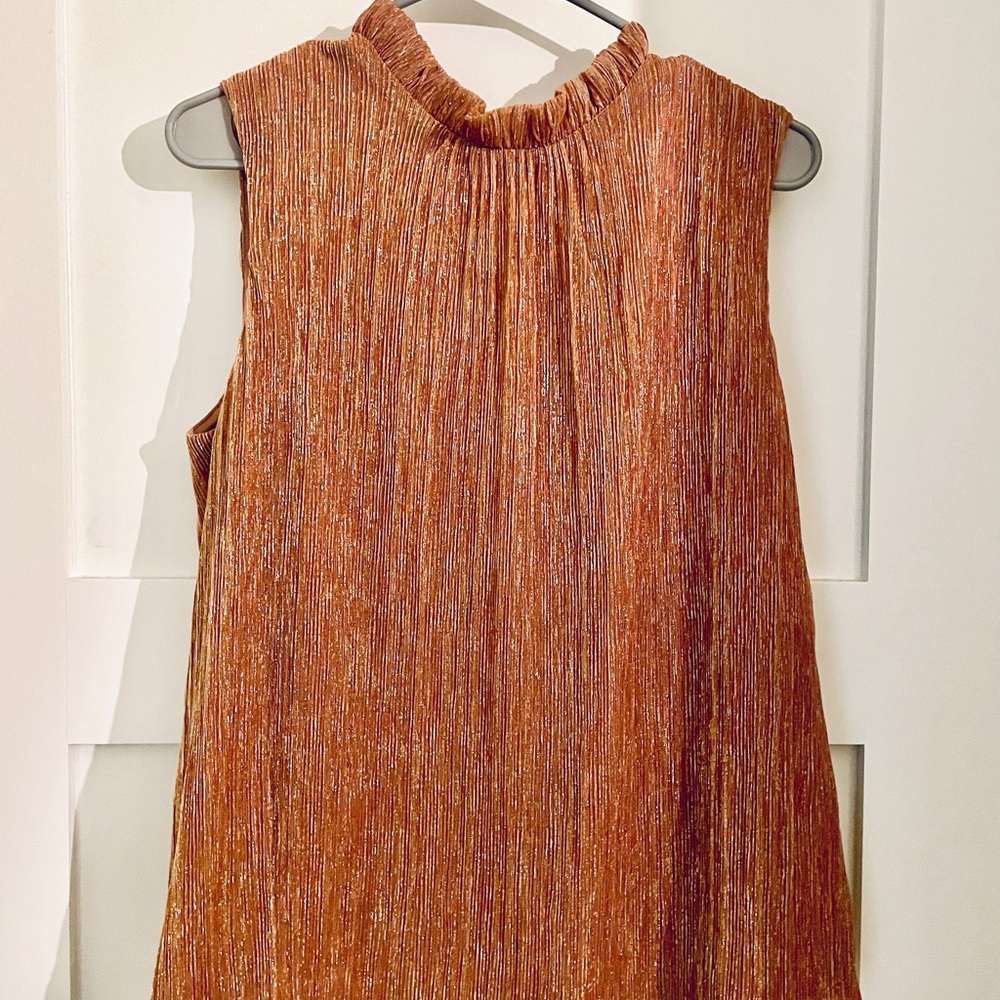 Sparkly Pink Sleeveless Blouse